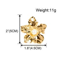 Europäische Und Amerikanische Übertriebene Einfache Blumen Ohrringe Grenz Überschreitende Mode Persönlichkeit Temperament Ohrringe Weibliche F5800 main image 6