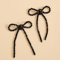 Korean Cute Long Section Hand-woven Crystal Earrings Personality Trend Beaded Earrings Jewelry Wholesale Nihaojewelry main image 4