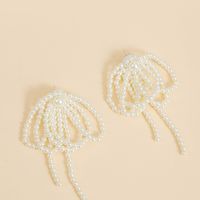 Korean Temperament Hand-woven Pearl Tassel Earrings Personality Long Earrings Jewelry Wholesale Nihaojewelry main image 4