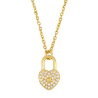 Fashion Cross 18k Gold Plated Necklace In Bulk sku image 2
