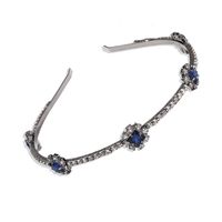 Tendencia De Moda Nueva Banda De Pelo De Diamante Azul Retro Personalidad Vendedora Caliente Accesorios Para El Cabello De Novia Salvaje Al Por Mayor Niihaojewelry sku image 1