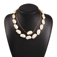 Fashion Holiday Style Irregular Pearl Necklace Creative Wild Necklace Set Wholesale Nihaojewelry sku image 1