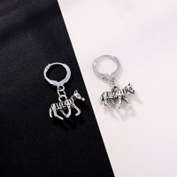 European And American Trendy Unique Jewelry Retro Punk Pony Earrings Antique Silver Three-dimensional Animal Small Ear Ring Ear Clip Cross-border sku image 4