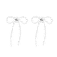 Korean Cute Long Section Hand-woven Crystal Earrings Personality Trend Beaded Earrings Jewelry Wholesale Nihaojewelry sku image 1
