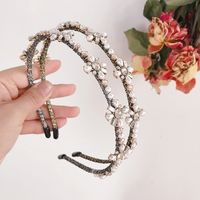 Korean Fashion Retro Style Diamonds Simple Wild Headband Hairpin Hairpin Hair Ornament Headdress Wholesale Nihaojewelry main image 1