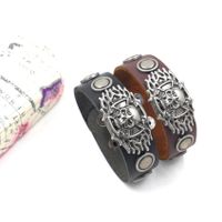 Personal Isiertes Armband Männlicher Koreanischer Stil Trend Iger Schmuck Mit Einfachem Und Vielseitigem Retro-armband Aus Schwarzem Leder main image 4