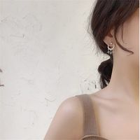 Xingyue Ohrringe Weibliches Temperament Einfache Und Modische Mikro Eingelegte Zirkon Ohrringe 2020 Neue Trend Ige Rote All-match-ohrringe main image 5