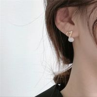 Korea Dongdaemun Neue Weibliche Ohrringe S925 Sterling Silber Temperament Opal Noten Ohrringe Kleine Frische Ohrringe main image 6