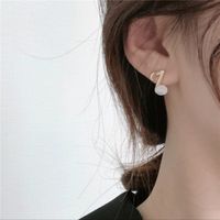 Korea New Earrings S925 Sterling Silver Temperament Opal Notes Earrings Wholesale Nihaojewelry main image 6