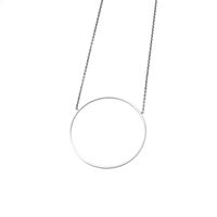 Round Star Simple Titanium Steel Necklace Hot Selling Stainless Steel Plating Pendant Wholesale Nihaojewelry main image 4