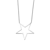 Étoile Ronde Simple Titane Acier Collier Vente Chaude En Acier Inoxydable Placage Pendentif En Gros Nihaojewelry main image 6