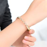 New Simple Fashion Alloy Diamond  Personality Trend Bracelets Wholesale Nihaojewelry main image 4