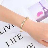 Fashion New Alloy Bracelet Micro Inlaid Zircon Trend Jewelry Wholesale Nihaojewelry main image 3