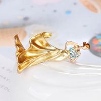New Brooch Fashion Wild Drop Oil Series Personality Dancing Girl Corsage  Wholesale Nihaojewelry main image 4