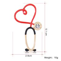 Hot Fashion Temperament Alloy Stethoscope Boys And Girls Brooch Wholesale Nihaojewelry main image 3