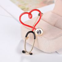 Hot Fashion Temperament Alloy Stethoscope Boys And Girls Brooch Wholesale Nihaojewelry main image 6