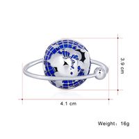 Nouvelle Broche D&#39;huile Mode Globe Mignon Planète Broche En Gros Nihaojewelry main image 3