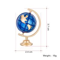 New Oil Drop Brooch Globe Brooch Planet Pin Unisex Spot Wholesale Nihaojewelry main image 3