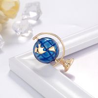 New Oil Drop Brooch Globe Brooch Planet Pin Unisex Spot Wholesale Nihaojewelry main image 6