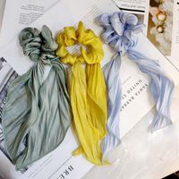 Korean Super Fairy Streamer Large Intestine Hair Ring Candy Color Tie Hair Rubber Band Hair Rope Hair Lead Hair Rope Wholesale Nihaojewelry main image 3