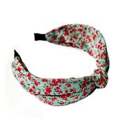 Korean Double-layer Small Floral Knotted Headband Super Fairy Pressure Headband Temperament Wide-brimmed Fabric Hairpin Wholesale Nihaojewelry main image 6