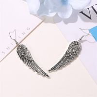 New Style Feather Earrings Retro Wings Earrings Fashion Angel Wings Trend Earrings Wholesale Nihaojewelry main image 5