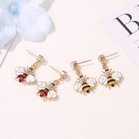 Explosion Earrings Cute Little Bee Stud Earrings Personality Sweet Earrings Long Earrings Wholesale Nihaojewelry main image 3