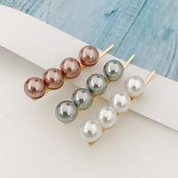 Korean Pearl Hairpin Simple Wild Word Clip Adult Side Clip Hairpin Top Clip Wholesale Nihaojewelry main image 4