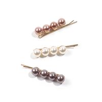 Korean Pearl Hairpin Simple Wild Word Clip Adult Side Clip Hairpin Top Clip Wholesale Nihaojewelry main image 6