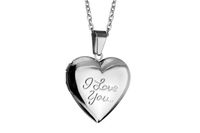 Fashion Retro Stainless Steel Heart-shaped Photo Box Chain Wholesale Nihaojewelry main image 6
