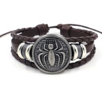 New Accessories Casual Style Men's Personalized Cowhide Woven Beaded Bracelet Jewelry Wholesale Nihaojewelry sku image 2