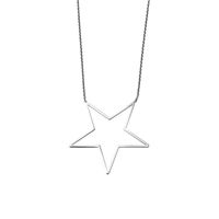 Round Star Simple Titanium Steel Necklace Hot Selling Stainless Steel Plating Pendant Wholesale Nihaojewelry sku image 2