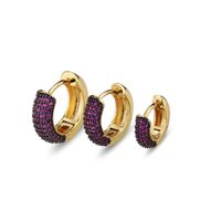 Fashion Simple Hot Sale Multi-color Zircon Earrings New Fashion Earrings Wholesale Nihaojewelry sku image 8