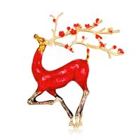 Animal Brooch Fashion Painting Series Brooch Personality Cute Deer Brooch Wholesale Nihaojewelry sku image 1
