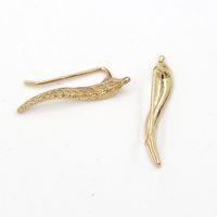 Classic Tree Leaf Ear Stud Ear Clips Environmental Protection Alloy Gold-plated Silver Angel Wings Feather Ear Stud Ear Clips Wholesale Nihaojewelry sku image 1