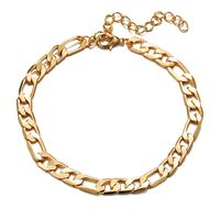 New Stainless Steel Bracelet Creative Retro Simple Chain Anklet Wholesale Nihaojewelry sku image 2