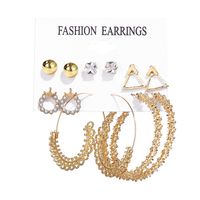 Hot Sale Ohrring Set Europäische Und Amerikanische Kreative Retro Einfache Neue Perlen Ohrringe 6 Paar sku image 1