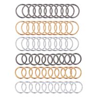 New Gold Silver Black Circle Nose Ring 60 Piece Set Creative Retro Simple Personality Punk Style Nose Ornaments Wholesale Nihaojewelry sku image 1