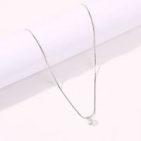 New Creative Hollowed Out Love Alloy Diamond Pendant Multilayer Necklace Nihaojewelry Wholesale sku image 3