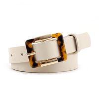 Fashion Pu Wide Metal Buckle Women Belt Nhpo151795 sku image 3