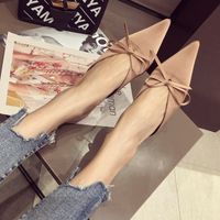 Spring Pointed Polka Dot Lazy Shoes Ladies With Thin Heel Bow Sandals Wholesale Nihaojewelry sku image 11