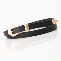 Summer New Product Ladies Multi-color Fine Belt Carved Buckle Three-piece Fashion Decorative Belt Wholesale Nihaojewelry sku image 4