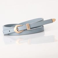 Summer New Product Ladies Multi-color Fine Belt Carved Buckle Three-piece Fashion Decorative Belt Wholesale Nihaojewelry sku image 10