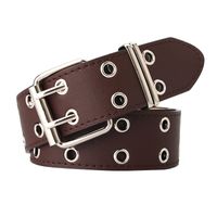 Hip-Hop Square Pu Leather Iron Women'S Leather Belts main image 3
