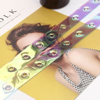 Transparent Dazzling Eye Belt Trendy Women's Decorative Belt Wholesale Nihaojewelry main image 5