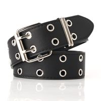 Hip-Hop Square Pu Leather Iron Women'S Leather Belts sku image 2