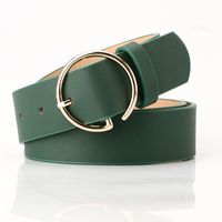 The New Ladies Letter Round Buckle Head Belt Simple Korean Pants Belt Fashion New Products Wholesale Nihaojewelry sku image 2