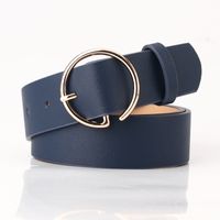 The New Ladies Letter Round Buckle Head Belt Simple Korean Pants Belt Fashion New Products Wholesale Nihaojewelry sku image 5