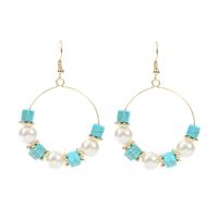 Fashion New  Handmade Geometric Pearl Stone Personality Beaded Earrings Nihaojewelry Wholesale main image 6