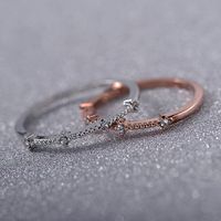 Korea Simple Style 4 Small Broken Diamonds Exquisite Ring Jewelry Wholesale Nihaojewelry main image 6